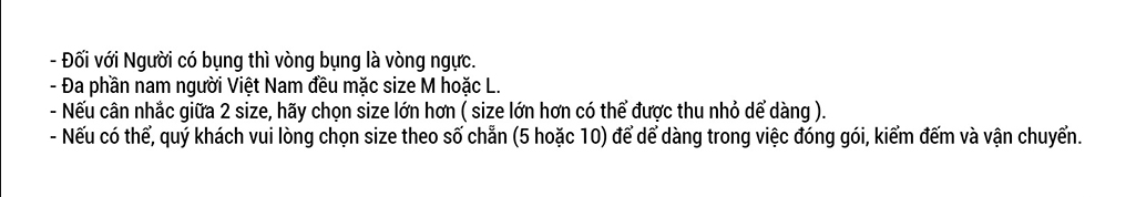 Screenshot 1 cách đo size áo thun