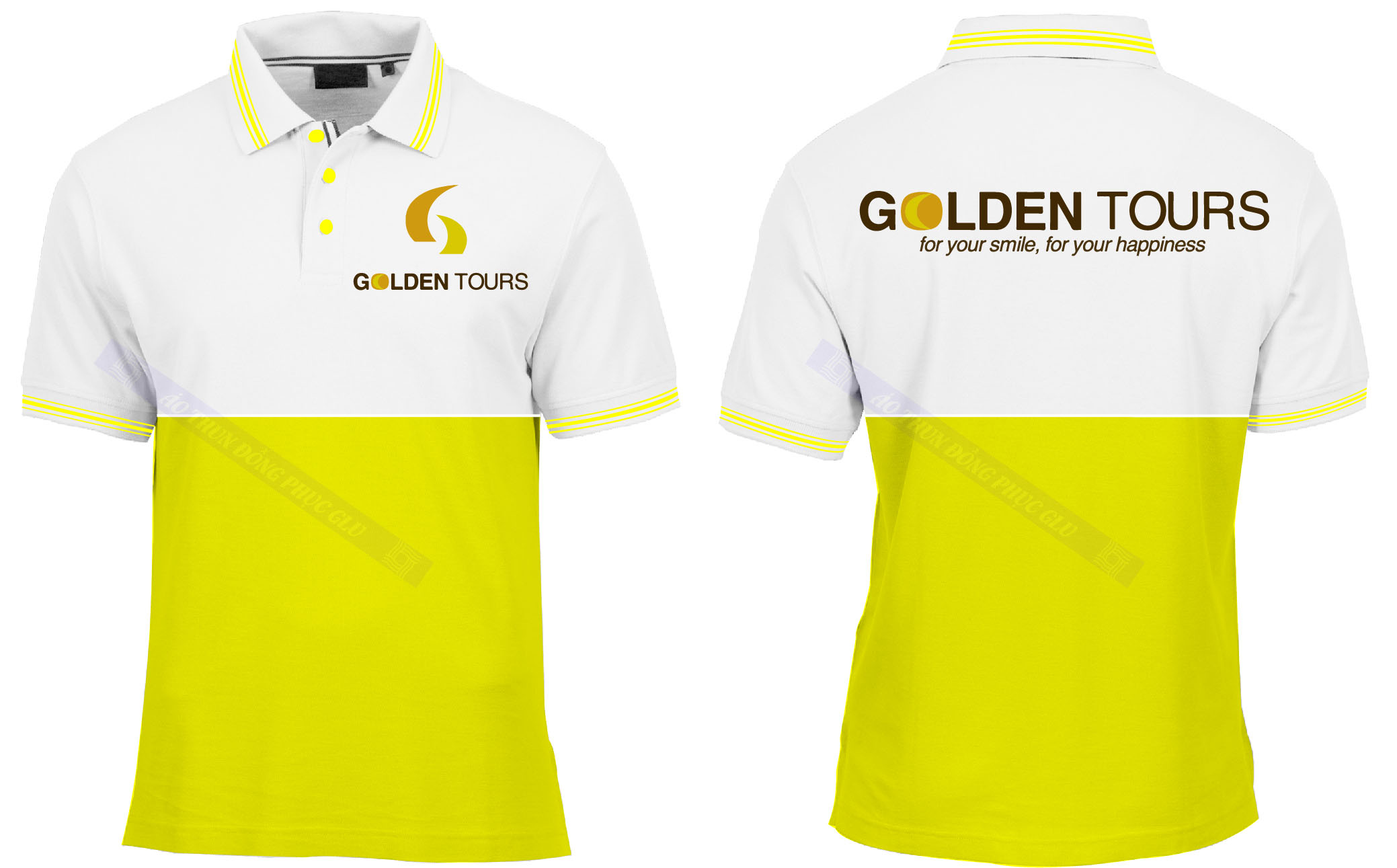 AO THUN GOLDEN TOUR Mẫu thiết kế áo đồng phục