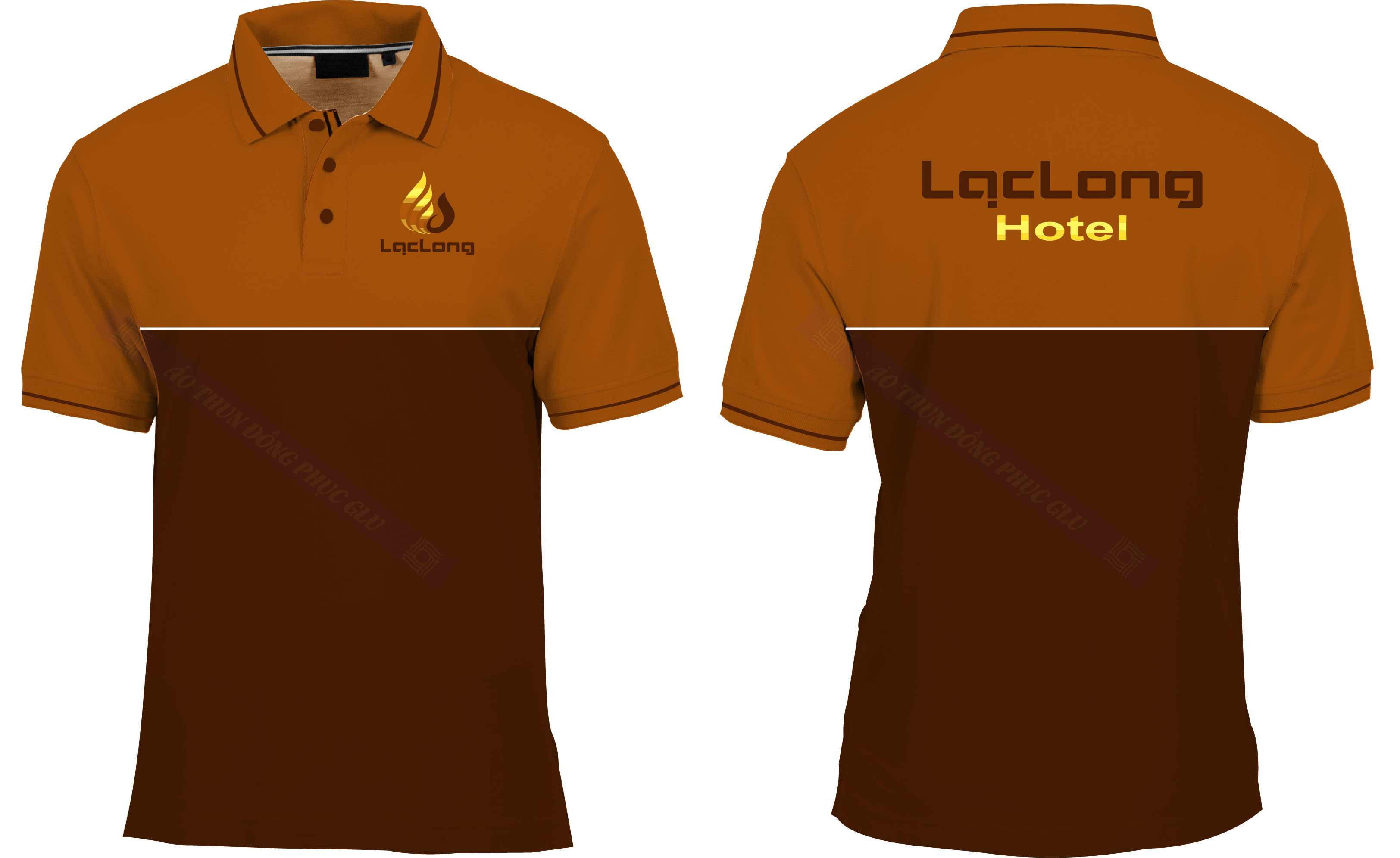 AO THUN LAC LONG HOTEL Mẫu thiết kế áo đồng phục