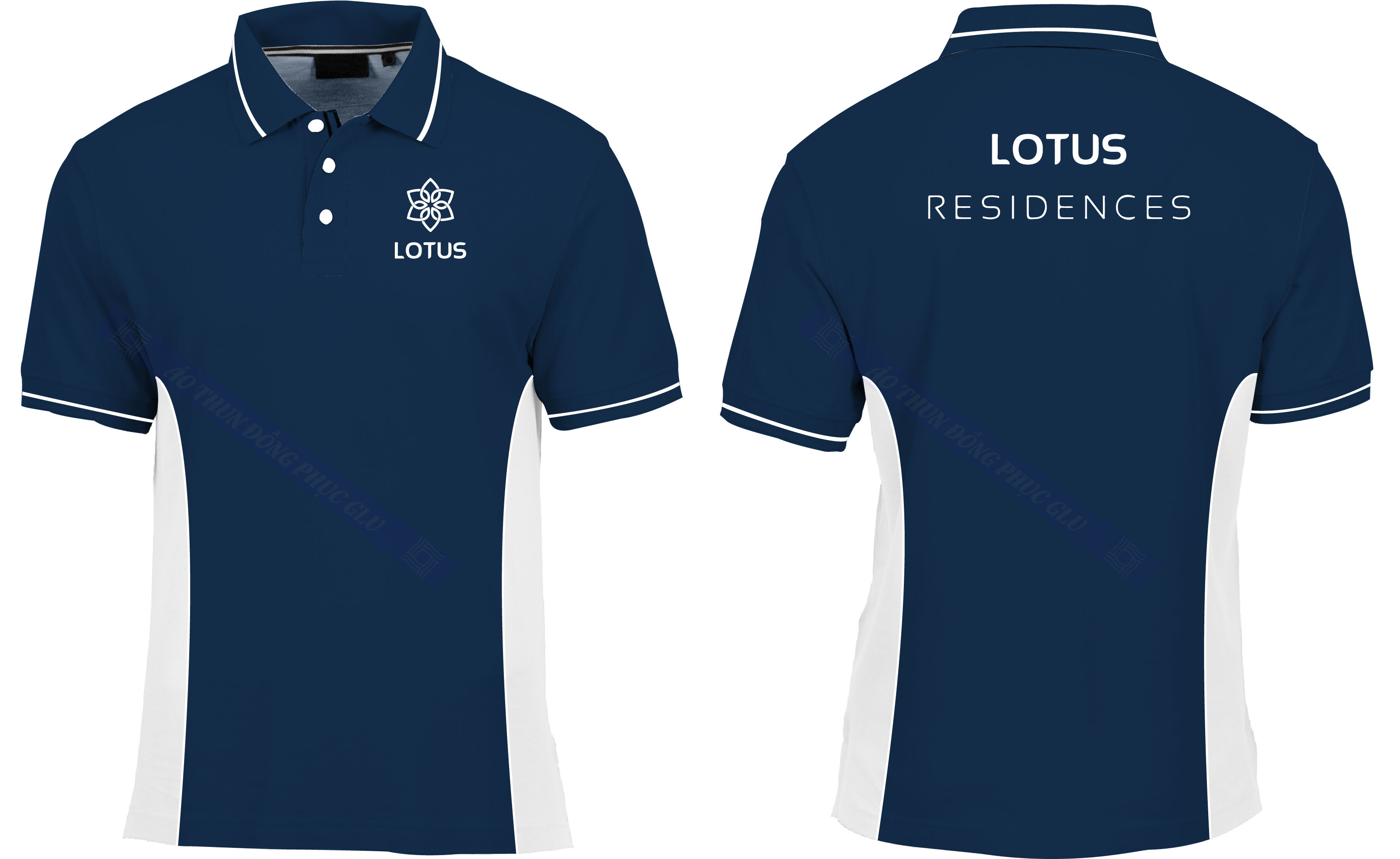 AO THUN LUTUS RESIDENCE Mẫu thiết kế áo đồng phục