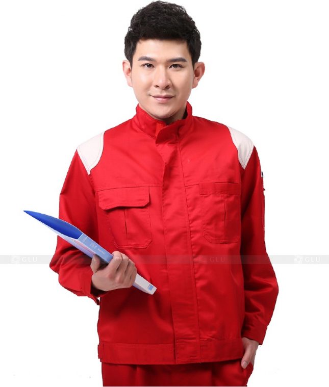 Dong phuc cong nhan GLU CN813 mẫu áo công nhân kĩ thuật