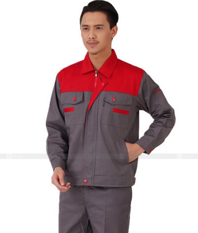 Dong phuc cong nhan GLU CN850 mẫu áo công nhân kĩ thuật