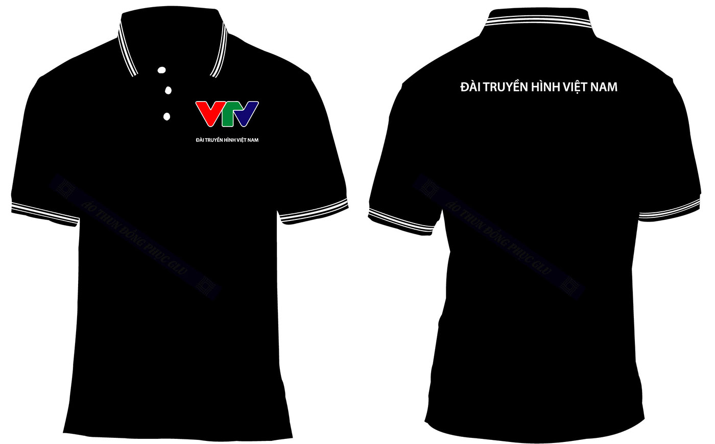 AO THUN DAI TRUYEN HINH VTV thiết kế áo đồng phục công ty