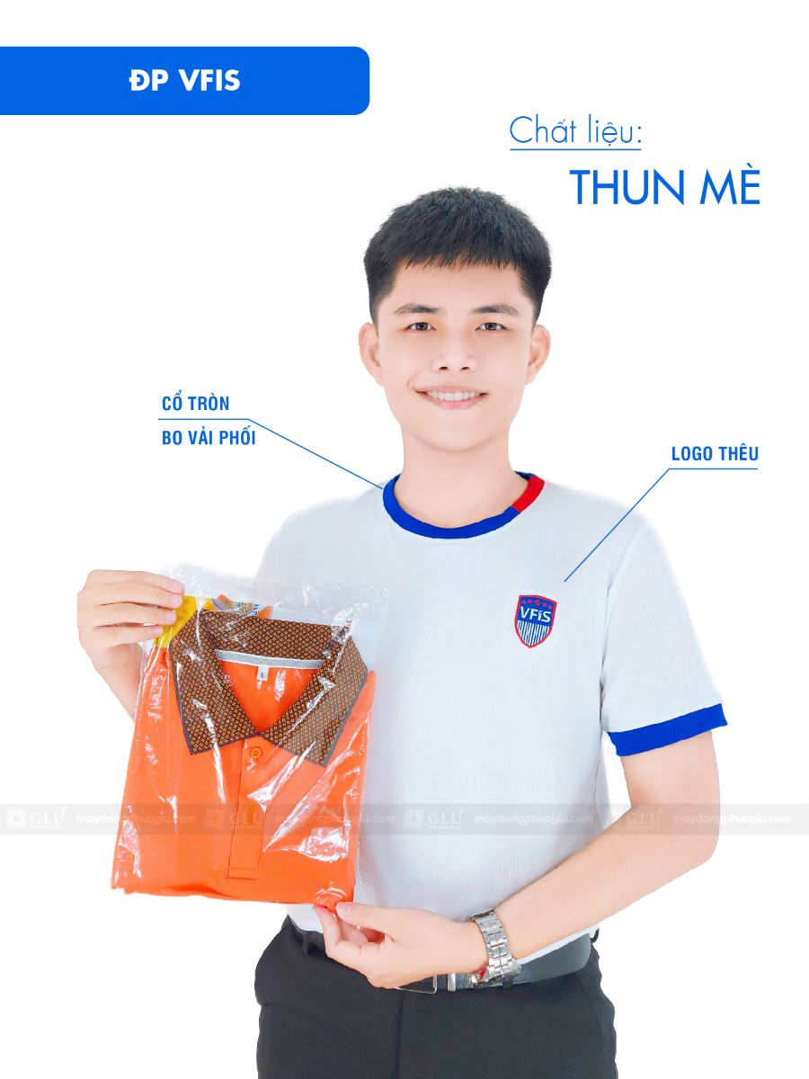 áo thun đồng phục cổ tròn