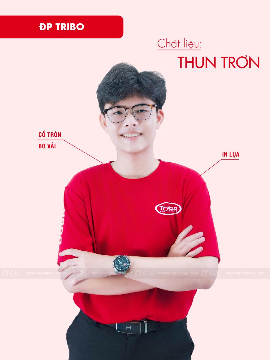 mẫu áo thun đồng phục cổ tròn