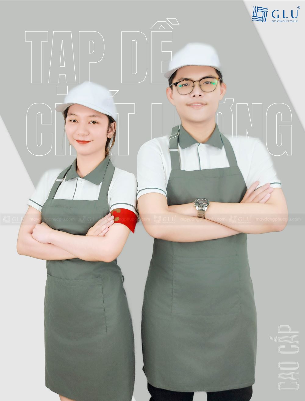 tạp dề đồng phục