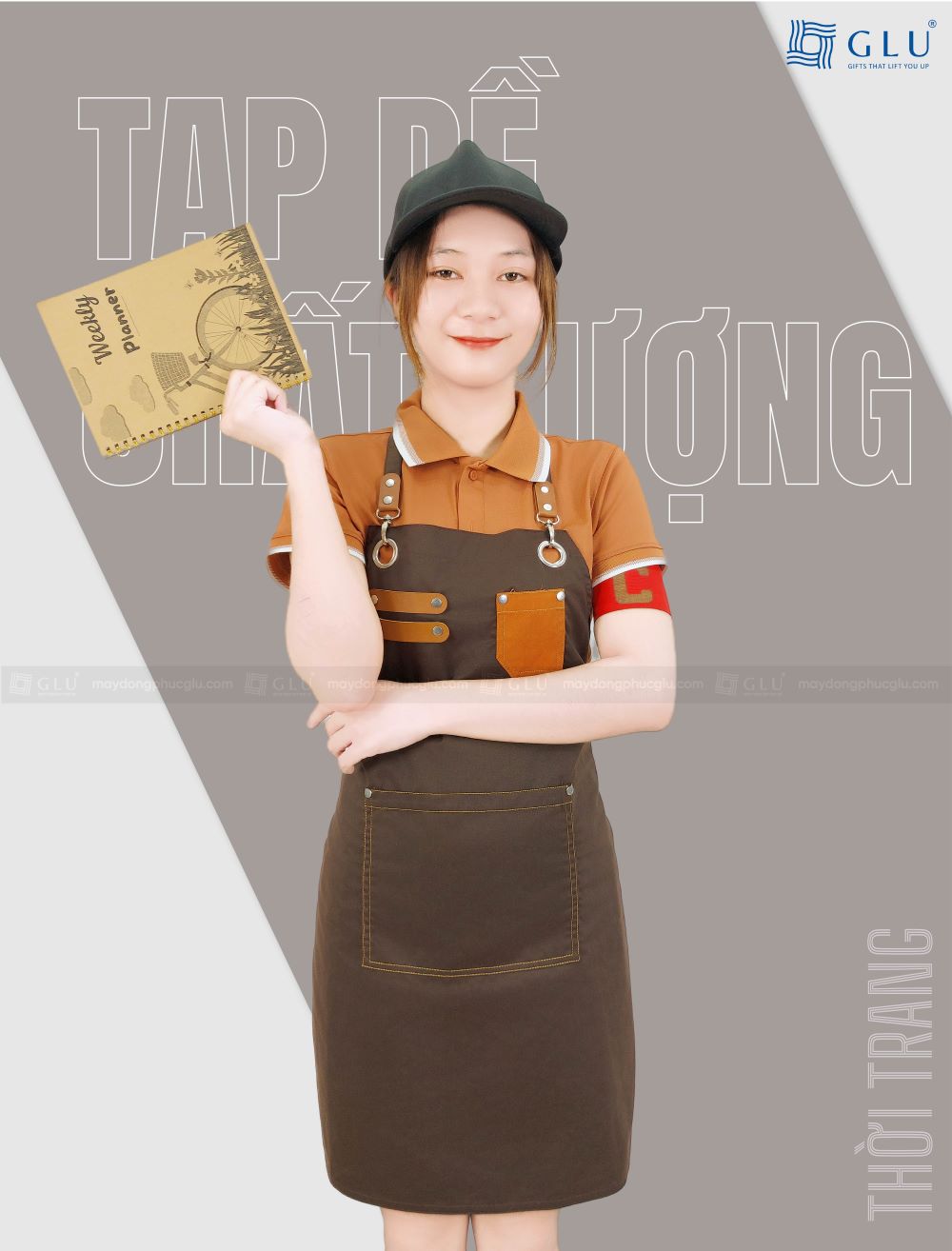 tạp dề đồng phục