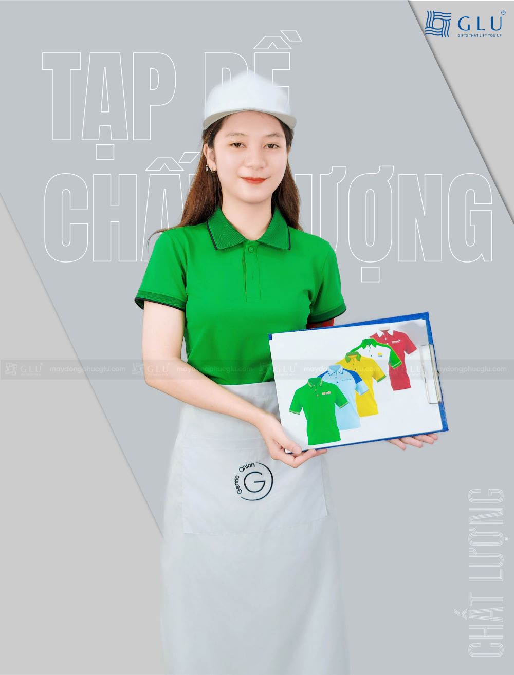 tạp dề đồng phục