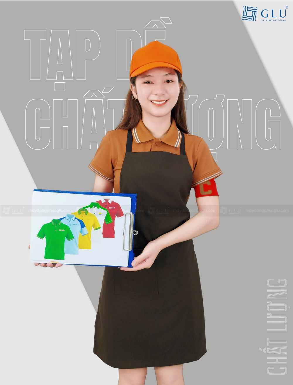 tạp dề đồng phục