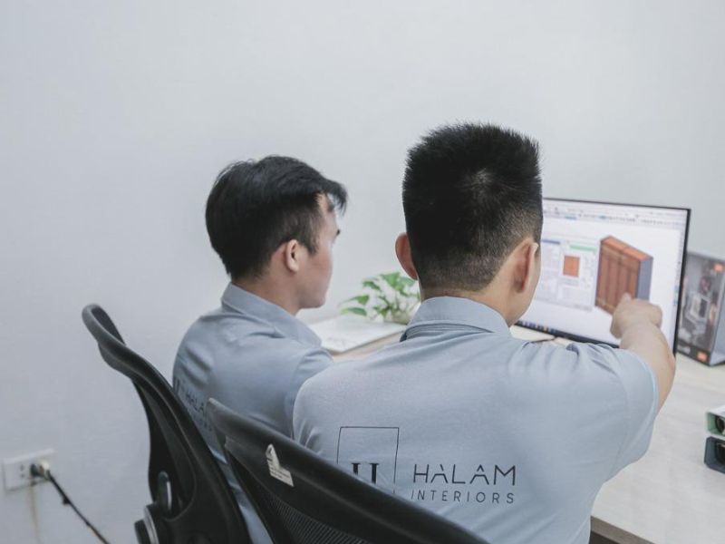 Mẫu đồng phục công ty nội thất màu xám