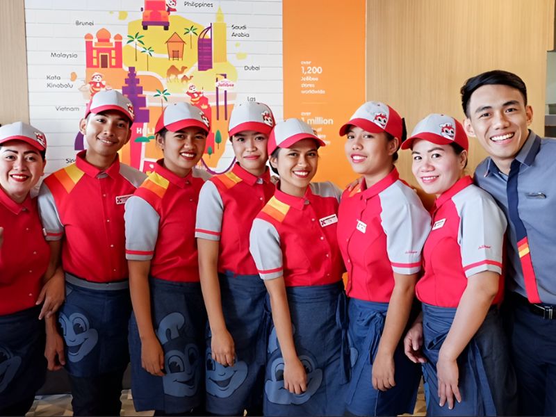 Tạp dề đồng phục nhân viên Jollibee