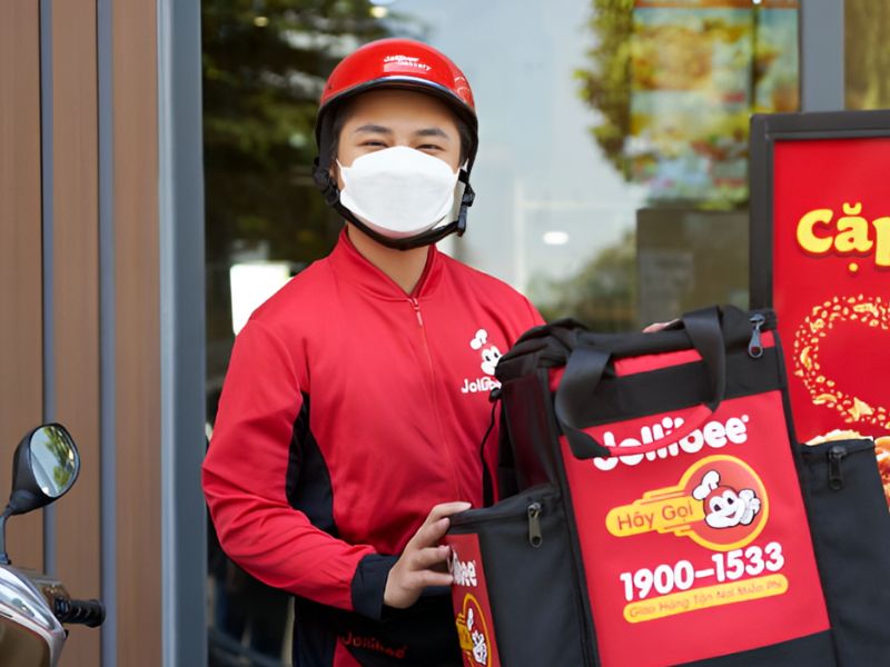 Áo khoác đồng phục nhân viên Jollibee