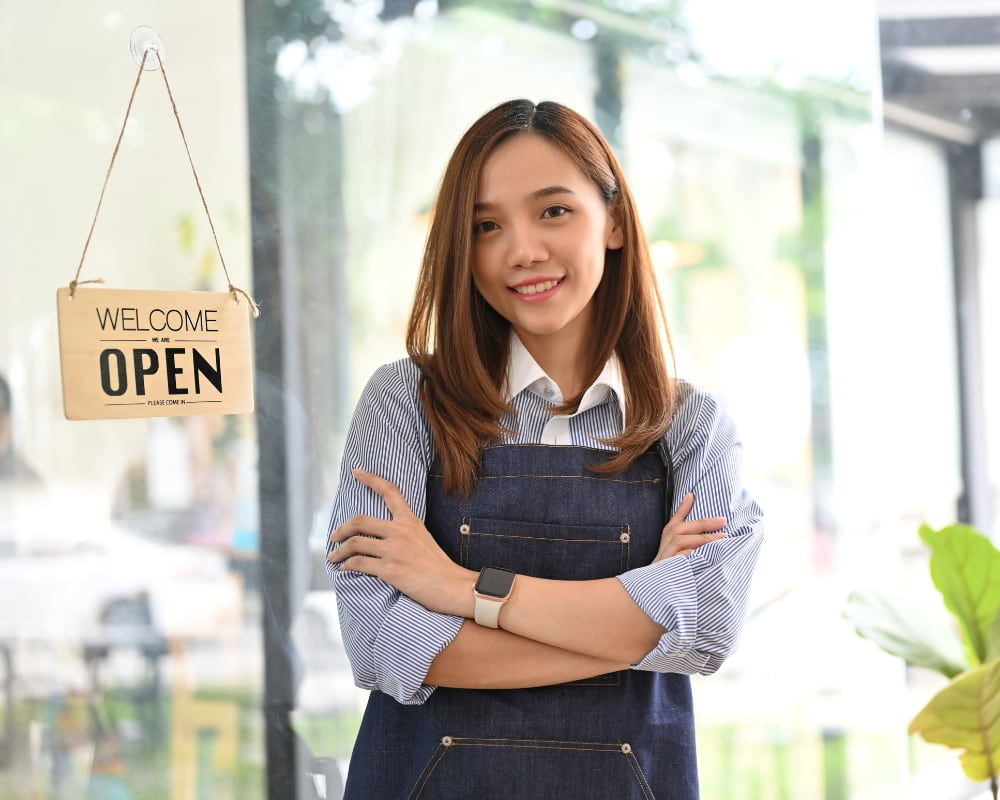 Áo sơ mi đồng phục cafe Hàn Quốc hiện đại và trẻ trung