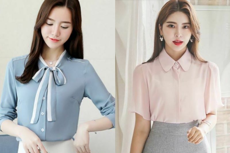 Chất vải Kate ý may áo sơ mi nữ nhẹ nhàng, thanh lịch