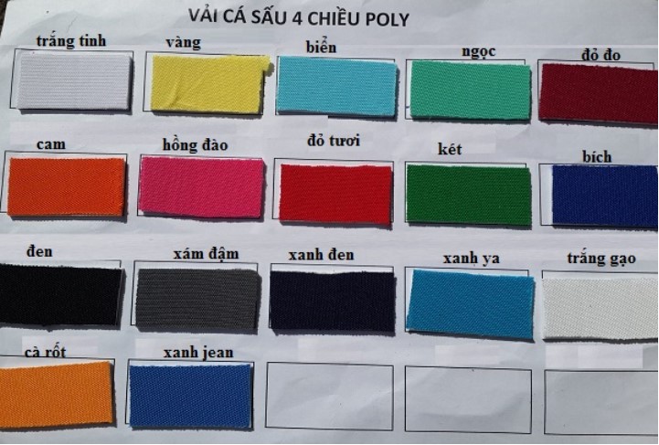 Vải Cá Sấu Poly